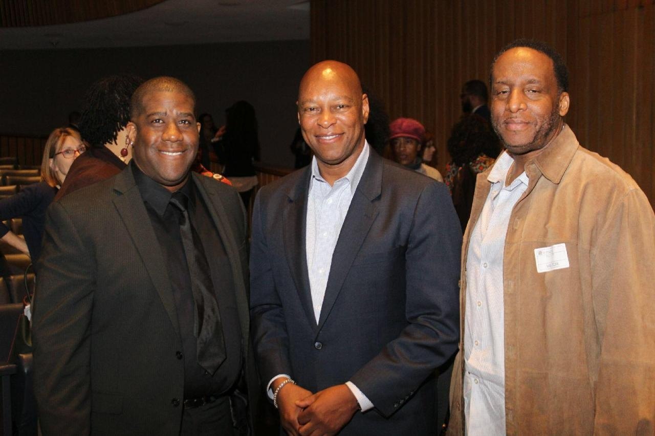 Shawn B. Hunter with industry colleagues at a Boston hospitality event